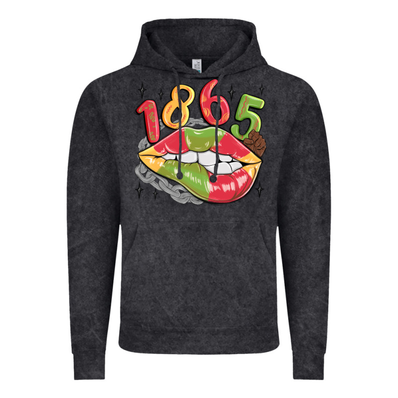 1865 Juneteenth Lips Vintage Hoodie by MaliasSmallBusiness | Teevron