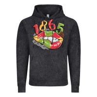 Vintage Black 1865 juneteenth lips Vintage Hoodie - MaliasSmallBusiness