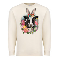 Sandshell Happy Easter Cow Easter Day Premium Sweatshirt - CowGirlArtShop
