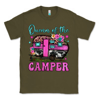 Army Green queen of the camper Classic Tee - JahusDesignShop