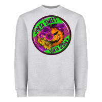 Heather Grey halloween round earrings Heavyweight Sweatshirt - BundleAndBundleShop