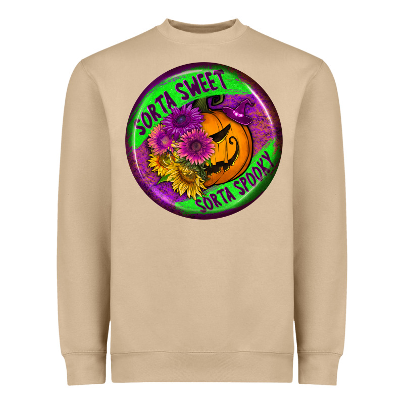 Halloween Round Earrings Heavyweight Sweatshirt by BundleAndBundleShop | Teevron