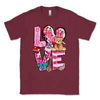 Burgundy love valentines day Classic Tee - NancyCooperArtShop