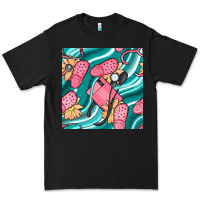 Black nurse slippers seamless pattern Premium Tee - BundleAndBundleShop