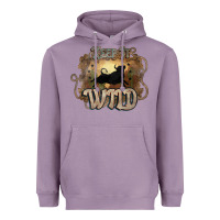 Lavender Keep it wild western bull Heavyweight Hoodie - HowdyJamesFarm