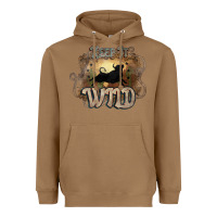 Toasted Coconut Keep it wild western bull Heavyweight Hoodie - HowdyJamesFarm