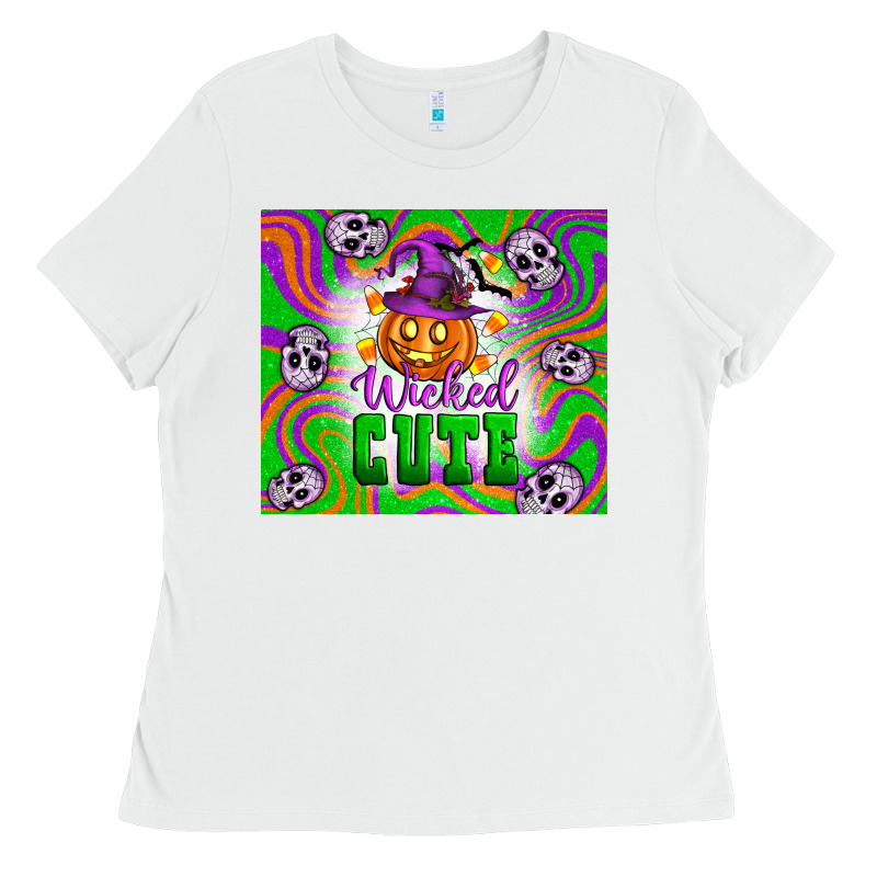 Wicked Cute Halloween Ladies Tee by Artiststas | Teevron