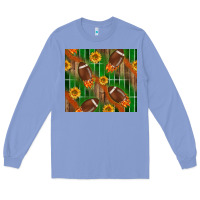 Colony Blue american football with sunflower tumbler Long Sleeve Tee - BundleAndBundleShop
