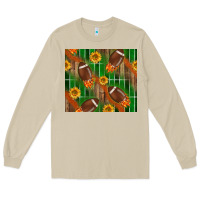 Mushroom american football with sunflower tumbler Long Sleeve Tee - BundleAndBundleShop