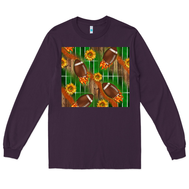 American Football With Sunflower Tumbler Long Sleeve Tee by BundleAndBundleShop | Teevron
