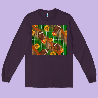 American Football With Sunflower Tumbler Long Sleeve Tee Designed By Bundleandbundleshop