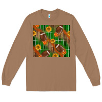 Toasted Coconut american football with sunflower tumbler Long Sleeve Tee - BundleAndBundleShop