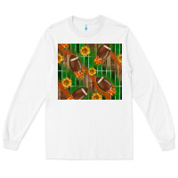 White american football with sunflower tumbler Long Sleeve Tee - BundleAndBundleShop