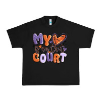Black my heart is on that court Urban Heavy Tee - MaliasSmallBusiness