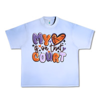 Grape Ice my heart is on that court Urban Heavy Tee - MaliasSmallBusiness