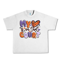 Lunar Rock my heart is on that court Urban Heavy Tee - MaliasSmallBusiness