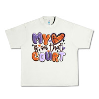 Pistachio my heart is on that court Urban Heavy Tee - MaliasSmallBusiness