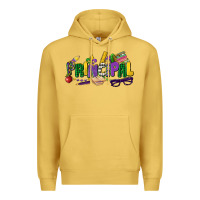 Antique Gold principal mardi gras cowgirl Premium Hoodie - CowGirlArtShop