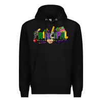 Black principal mardi gras cowgirl Premium Hoodie - CowGirlArtShop