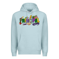 Blue Mist principal mardi gras cowgirl Premium Hoodie - CowGirlArtShop