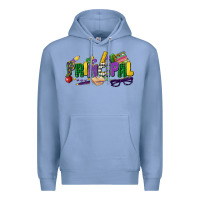 Colony Blue principal mardi gras cowgirl Premium Hoodie - CowGirlArtShop