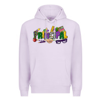 Lilac principal mardi gras cowgirl Premium Hoodie - CowGirlArtShop