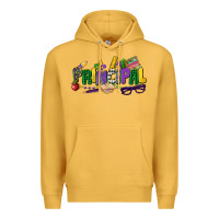 Mustard principal mardi gras cowgirl Premium Hoodie - CowGirlArtShop