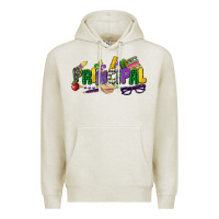 Oatmeal Heather principal mardi gras cowgirl Premium Hoodie - CowGirlArtShop