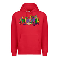Red principal mardi gras cowgirl Premium Hoodie - CowGirlArtShop
