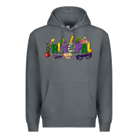 Rock principal mardi gras cowgirl Premium Hoodie - CowGirlArtShop