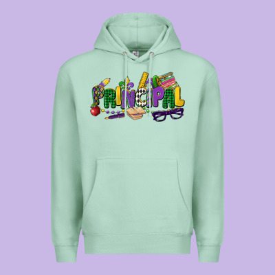 Principal Mardi Gras Cowgirl Premium Hoodie Designed By Cowgirlartshop