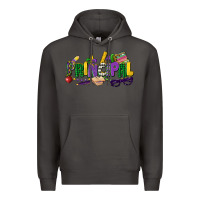 Smoke principal mardi gras cowgirl Premium Hoodie - CowGirlArtShop