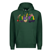 Sports Green principal mardi gras cowgirl Premium Hoodie - CowGirlArtShop