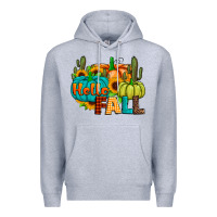 Heather Grey hello fall Premium Hoodie - JahusDesignShop