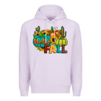 Lilac hello fall Premium Hoodie - JahusDesignShop