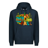 Navy hello fall Premium Hoodie - JahusDesignShop