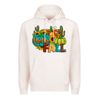 Pale Pink hello fall Premium Hoodie - JahusDesignShop