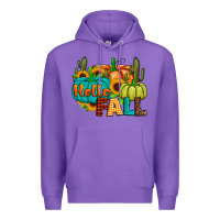 Purple hello fall Premium Hoodie - JahusDesignShop
