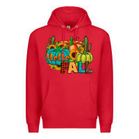 Red hello fall Premium Hoodie - JahusDesignShop