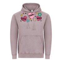 Vintage Zinc tacos tequila anxiety Vintage Hoodie - MaliasSmallBusiness