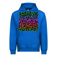 Cobalt leopard glitter seamless pattern Urban Hoodie - BundleAndBundleShop