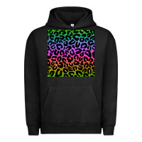 Pigment Black leopard glitter seamless pattern Urban Hoodie - BundleAndBundleShop