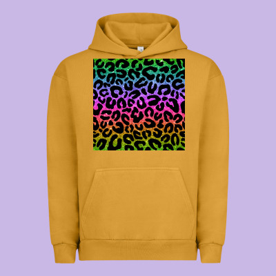 Leopard Glitter Seamless Pattern Urban Hoodie Designed By Bundleandbundleshop