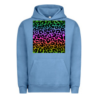 Pigment Pebble Blue leopard glitter seamless pattern Urban Hoodie - BundleAndBundleShop