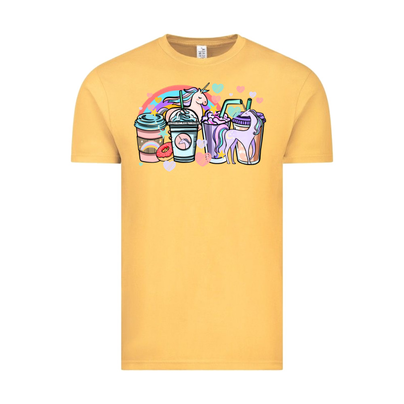 Unicorn Coffee Cups Vintage Tee by NancyCooperArtShop | Teevron
