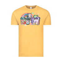 Vintage Mustard unicorn coffee cups Vintage Tee - NancyCooperArtShop