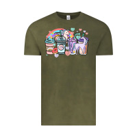Vintage Olive unicorn coffee cups Vintage Tee - NancyCooperArtShop