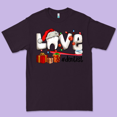 Christmas Love  Dentist Premium Tee Designed By Adodesignshop