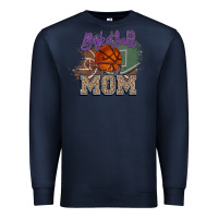 Navy Basketball Mom Premium Sweatshirt - HowdyJamesFarm