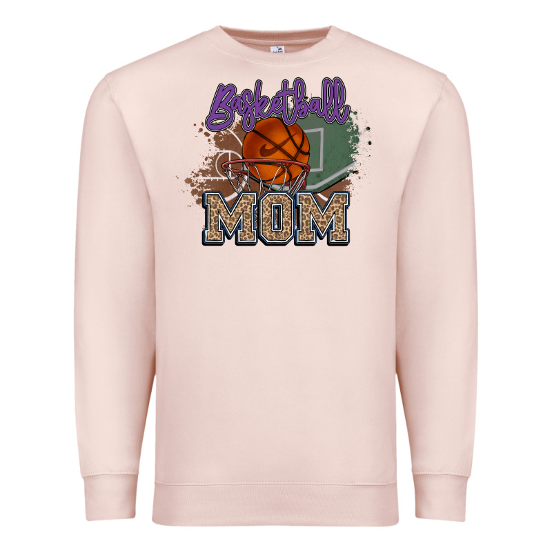 Basketball Mom Premium Sweatshirt by HowdyJamesFarm | Teevron